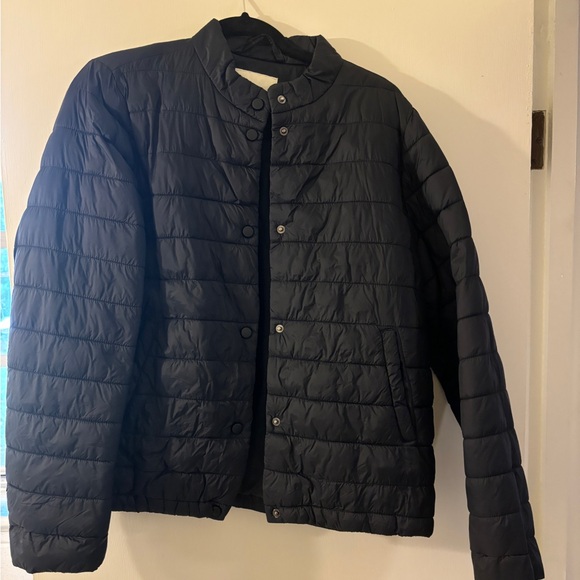 A New Day Black Quilted Thin Puffer Jacket - Picture 1 of 2